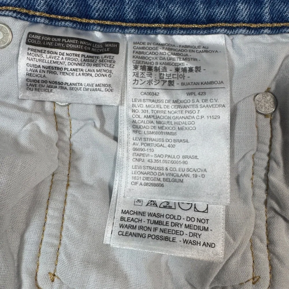 Levi's Premium 501 S Skinny Jeans‎ Men W30 L32 Blue Button Fly Denim